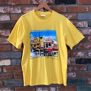 Vintage 1990s Princess Cruises Christchurch New Zealand Tourist T-shirt